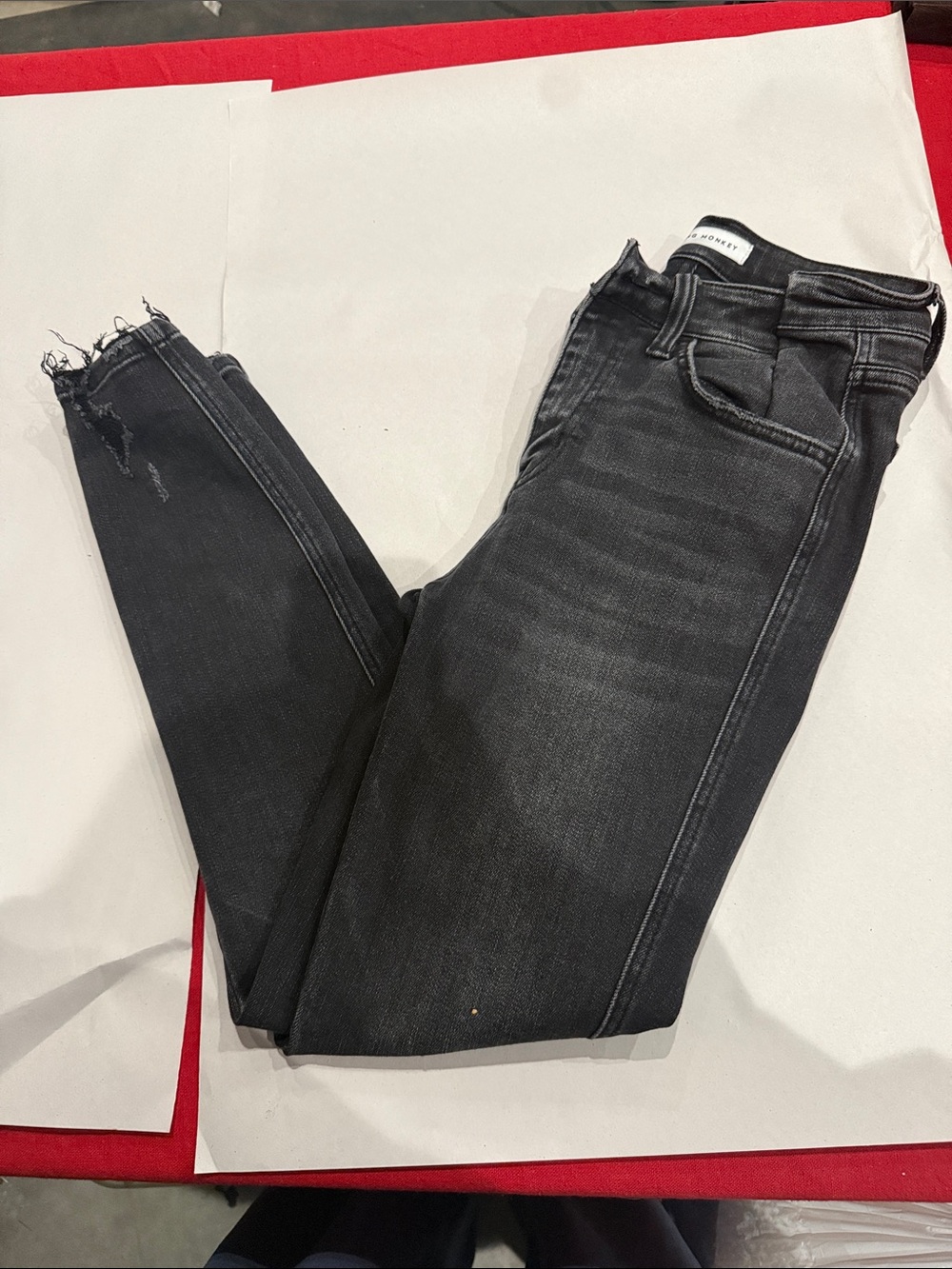 Flying Monkey Women's Skinny Jeans in Washed Black